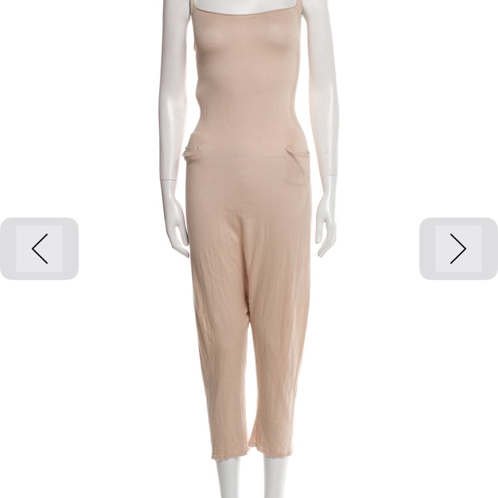 Lauren Manoogian Beige Sleeveless Jumpsuit